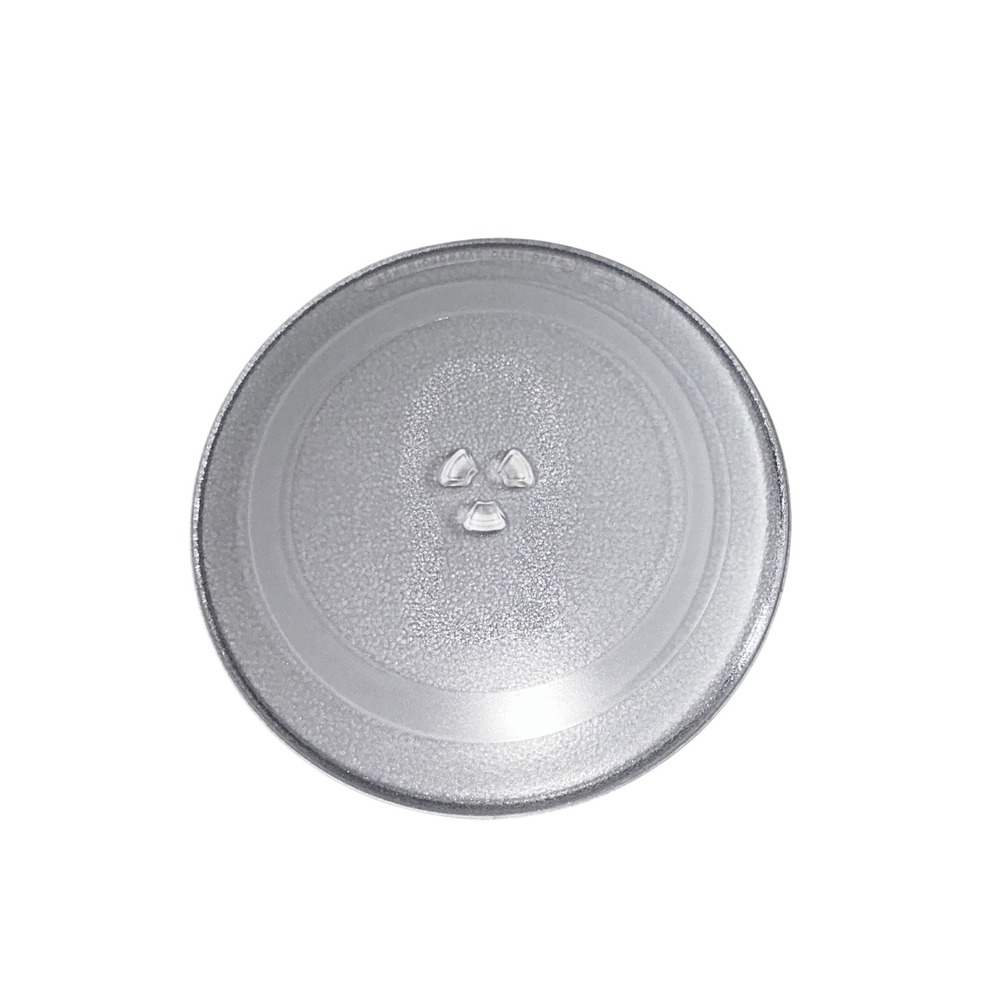 Microwave Glass Turntable Plate 12.5 Inch Replacement Tray 3-Notch Hub Clear